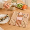 Creative cartoon pattern bamboo chopsticks set, children and adults' household tableware, eco-friendly and durable tableware gift set details Picture
